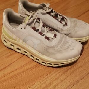 On Cloud Monster Running Men's Beige and Brown Athletic Shoes sz 9.5